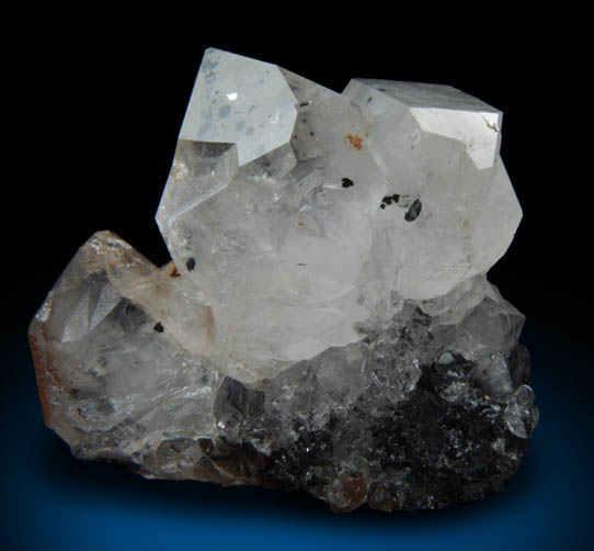 Quartz with Hematite from Max Tessmer Farm, Chub Lake, near Hailesboro, Gouverneur, St. Lawrence County, New York