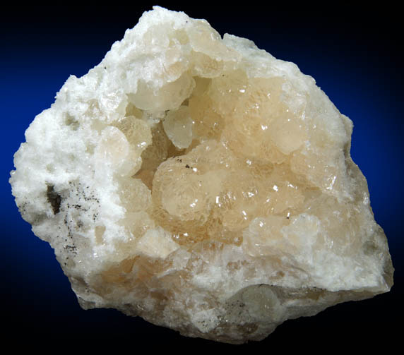 Prehnite (rare yellow color) from O and G Industries Southbury Quarry, Southbury, New Haven County, Connecticut