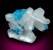 Cavansite on Stilbite-Ca from Wagholi Quarry, Maharashtra, India