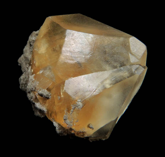 Calcite (twinned crystals) from Anderson Rock Products Quarry, Anderson, Madison County, Indiana