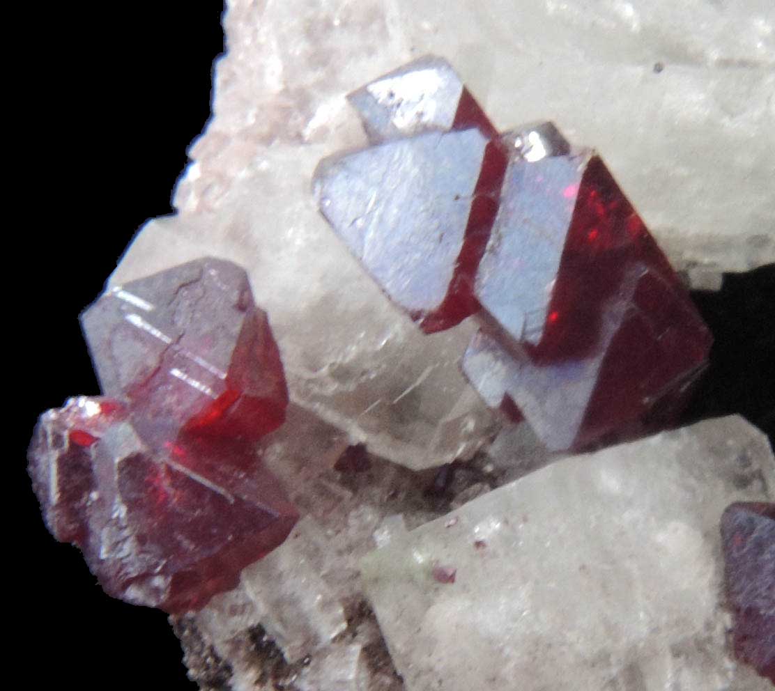 Cuprite and Calcite from Tsumeb Mine, Otavi-Bergland District, Oshikoto, Namibia