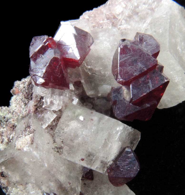 Cuprite and Calcite from Tsumeb Mine, Otavi-Bergland District, Oshikoto, Namibia