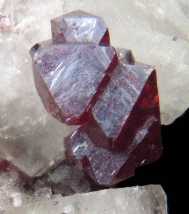 Cuprite and Calcite from Tsumeb Mine, Otavi-Bergland District, Oshikoto, Namibia