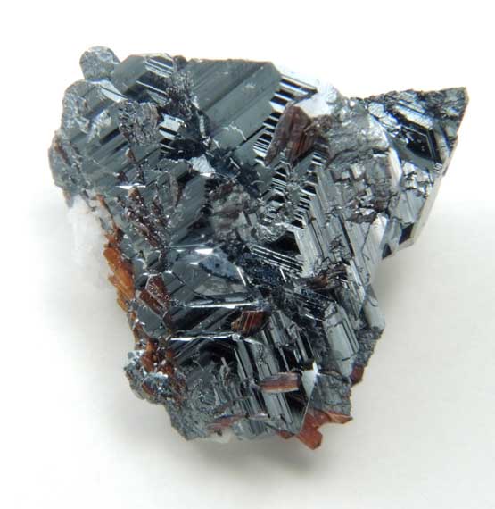 Rutile in Hematite from Cavradischlucht (Cavradi Gorge), Tujetsch, Grischun (Graubnden), Switzerland