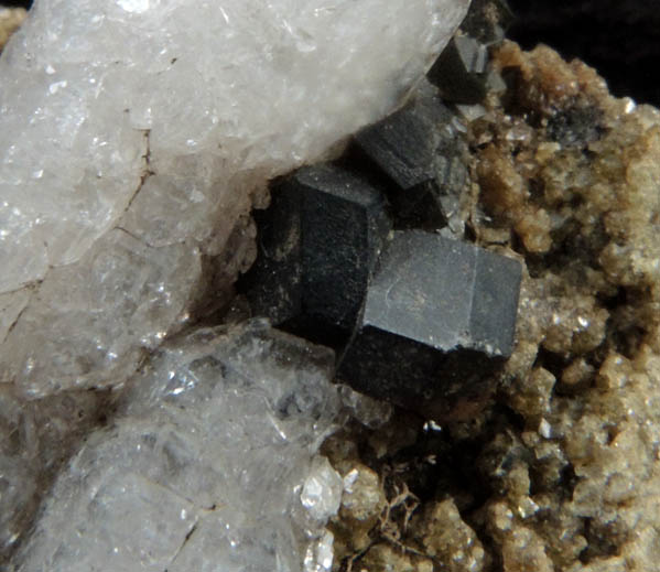 Quartz with Andradite Garnet from Landfall, Drammensmarka, Buskerud Fylke, Norway