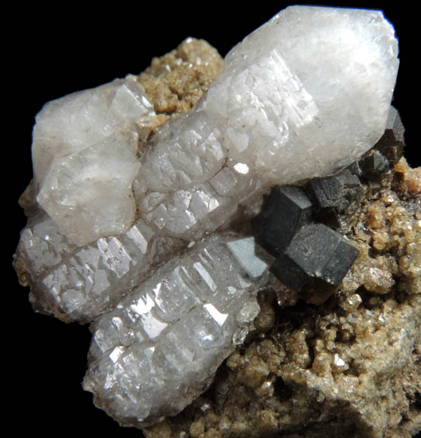 Quartz with Andradite Garnet from Landfall, Drammensmarka, Buskerud Fylke, Norway