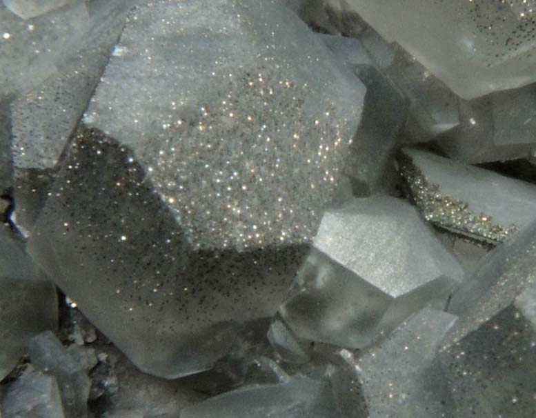 Calcite with Pyrite from Eureka Quarry, Warrington, York County, Pennsylvania
