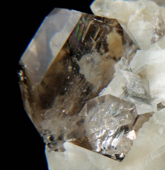 Quartz in Calcite from Greely, Ontario, Canada