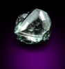 Diamond (1.14 carat fancy-green irregular crystal) from Almazy Anabara Mine, Republic of Sakha, Siberia, Russia