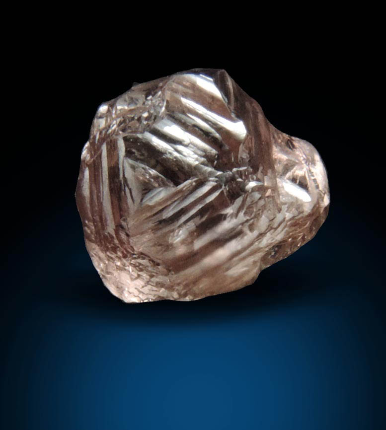 Diamond (1.33 carat pinkish-gray irregular crystal) from Northern Cape Province, South Africa