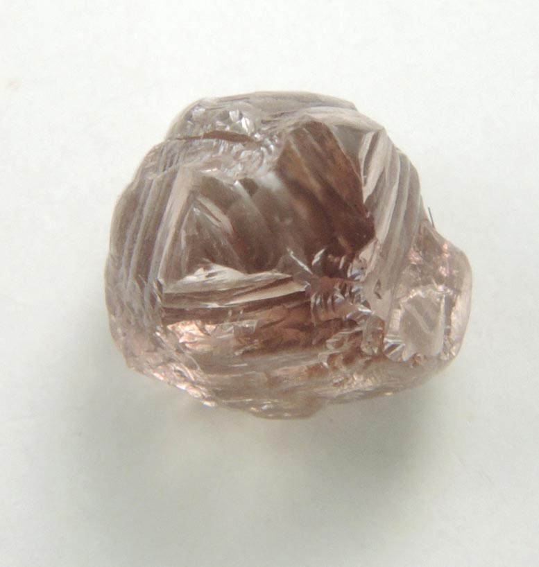 Diamond (1.33 carat pinkish-gray irregular crystal) from Northern Cape Province, South Africa