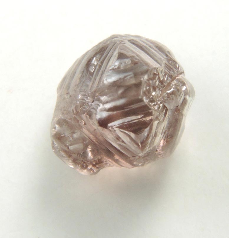 Diamond (1.33 carat pinkish-gray irregular crystal) from Northern Cape Province, South Africa
