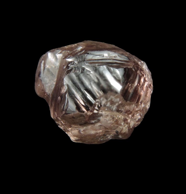 Diamond (1.33 carat pinkish-gray irregular crystal) from Northern Cape Province, South Africa