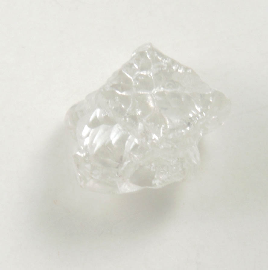 Diamond (2.20 carat intergrown colorless cavernous crystals) from Diavik Mine, East Island, Lac de Gras, Northwest Territories, Canada