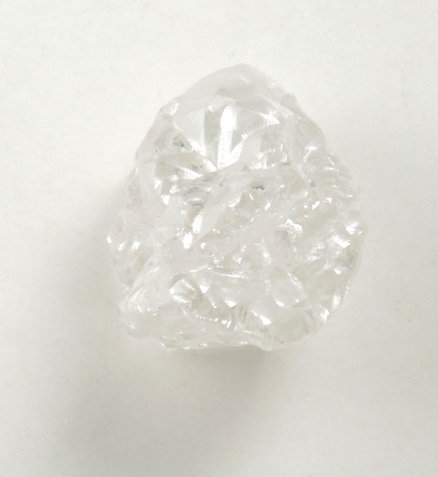 Diamond (2.20 carat intergrown colorless cavernous crystals) from Diavik Mine, East Island, Lac de Gras, Northwest Territories, Canada