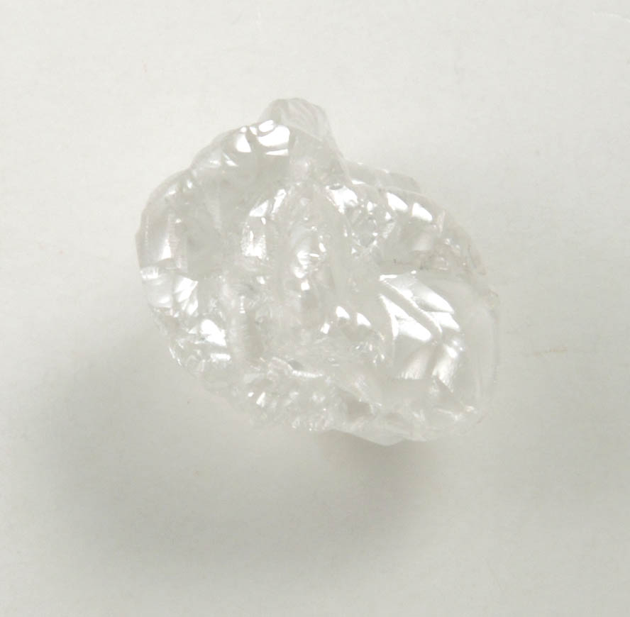 Diamond (2.20 carat intergrown colorless cavernous crystals) from Diavik Mine, East Island, Lac de Gras, Northwest Territories, Canada