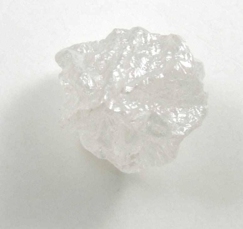 Diamond (1.84 carat colorless interpenetrant-twinned cavernous crystal) from Diavik Mine, East Island, Lac de Gras, Northwest Territories, Canada