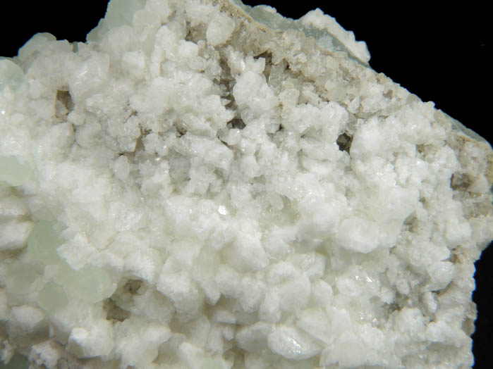 Prehnite with Stilbite and Datolite from Prospect Park Quarry, Prospect Park, Passaic County, New Jersey