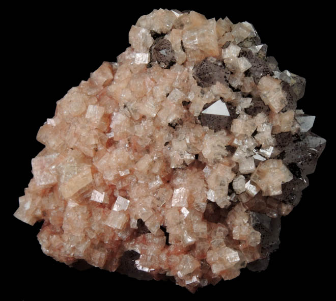 Chabazite on Quartz from New Street Quarry, Paterson, Passaic County, New Jersey