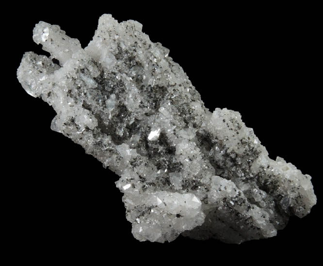 Quartz pseudomorphs after Anhydrite with Chamosite and Heulandite from Prospect Park Quarry, Prospect Park, Passaic County, New Jersey