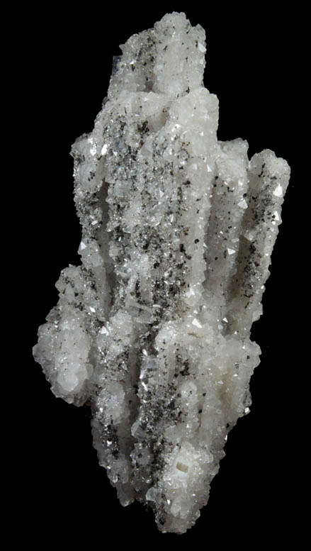 Quartz pseudomorphs after Anhydrite with Chamosite and Heulandite from Prospect Park Quarry, Prospect Park, Passaic County, New Jersey