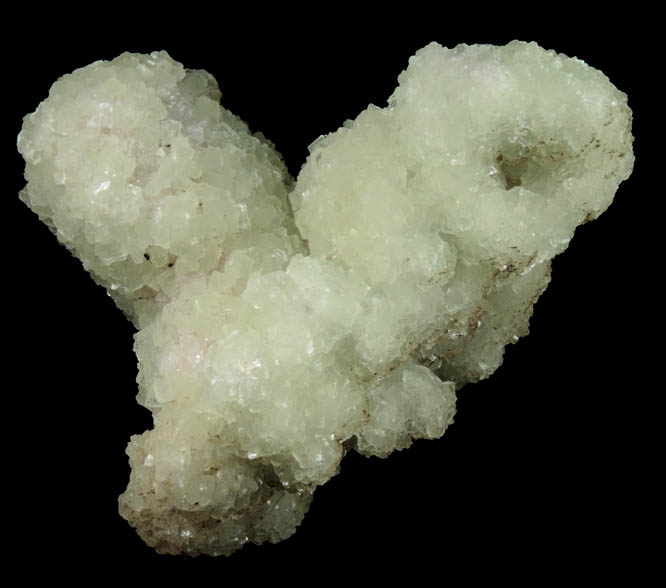 Prehnite pseudomorphs after Anhydrite from Prospect Park Quarry, Prospect Park, Passaic County, New Jersey