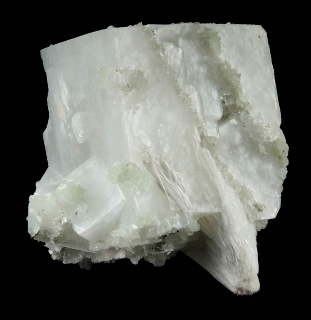 Apophyllite with Pectolite and Prehnite from New Street Quarry, Paterson, Passaic County, New Jersey