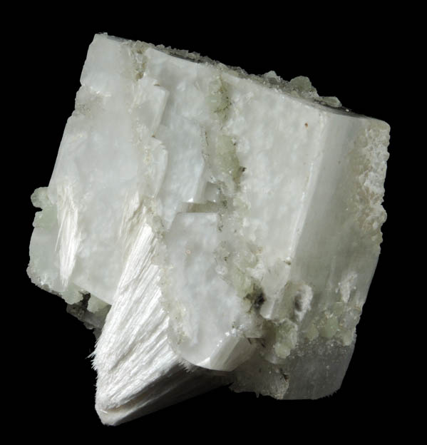 Apophyllite with Pectolite and Prehnite from New Street Quarry, Paterson, Passaic County, New Jersey