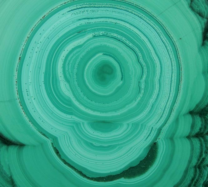 Malachite from Kolwezi Mining District, 240 km WNW of Lubumbashi, Katanga Copperbelt, Lualaba Province, Democratic Republic of the Congo