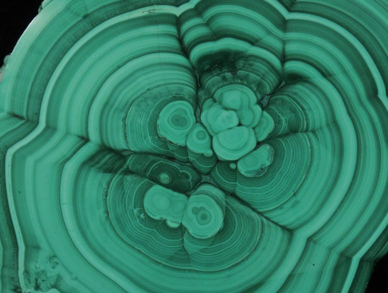 Malachite from Kolwezi Mining District, 240 km WNW of Lubumbashi, Katanga Copperbelt, Lualaba Province, Democratic Republic of the Congo