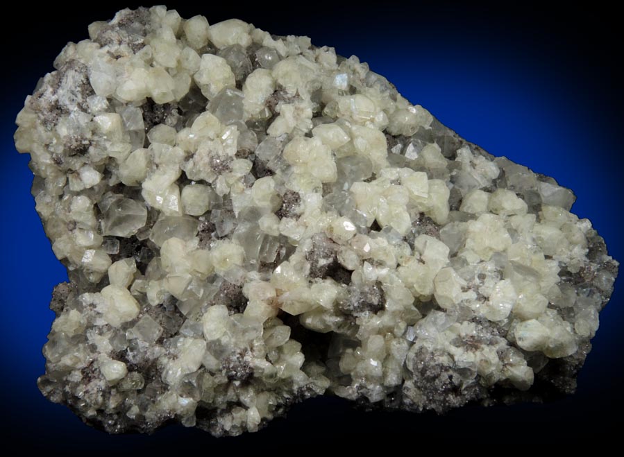 Datolite and Calcite on Quartz from Prospect Park Quarry, Prospect Park, Passaic County, New Jersey