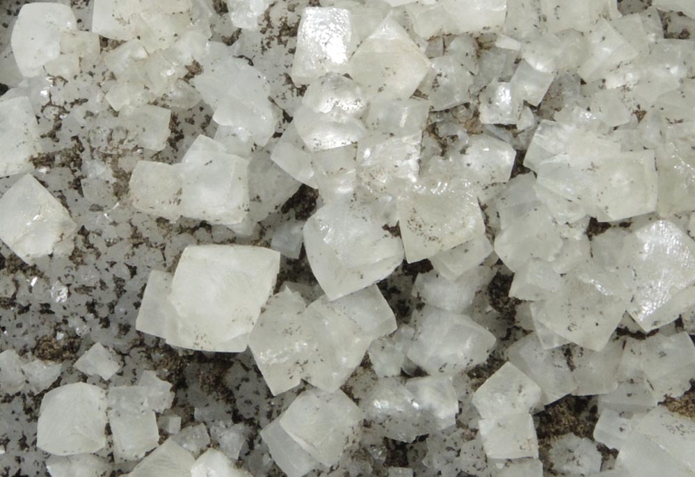 Calcite on Quartz with Goethite from Prospect Park Quarry, Prospect Park, Passaic County, New Jersey