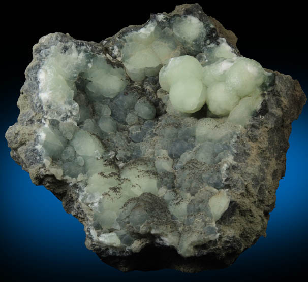 Prehnite with Calcite and Chlorite from O and G Industries Southbury Quarry, Southbury, New Haven County, Connecticut