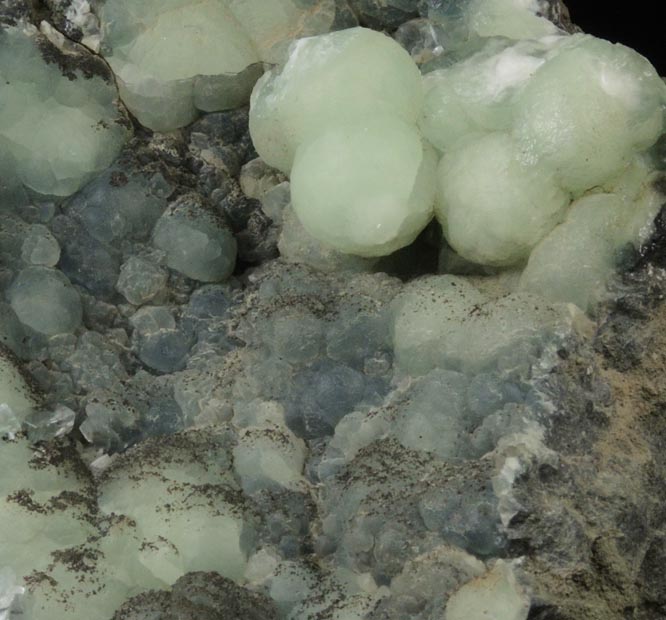 Prehnite with Calcite and Chlorite from O and G Industries Southbury Quarry, Southbury, New Haven County, Connecticut