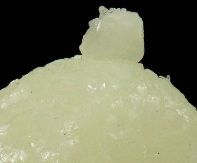 Prehnite on Datolite from Millington Quarry, Bernards Township, Somerset County, New Jersey