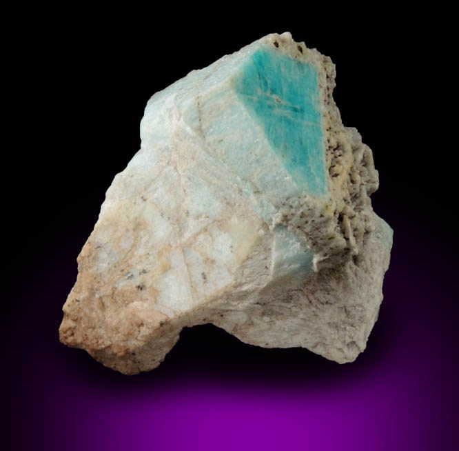 Microcline var. Amazonite from Black Cap Mountain, east of North Conway, Carroll County, New Hampshire