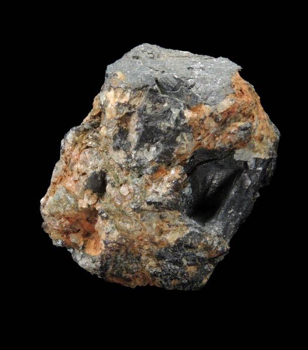 Wolframite pseudomorph after Scheelite from Long Hill Mine, Trumbull, Fairfield County, Connecticut