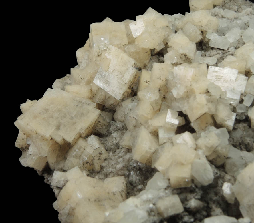 Chabazite with Calcite from Prospect Park Quarry, Prospect Park, Passaic County, New Jersey