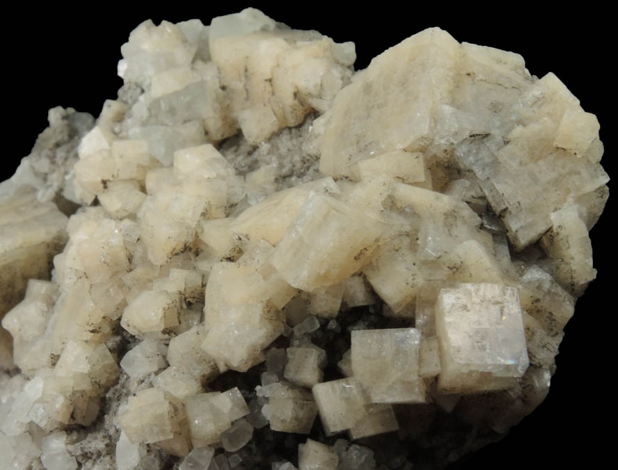 Chabazite with Calcite from Prospect Park Quarry, Prospect Park, Passaic County, New Jersey