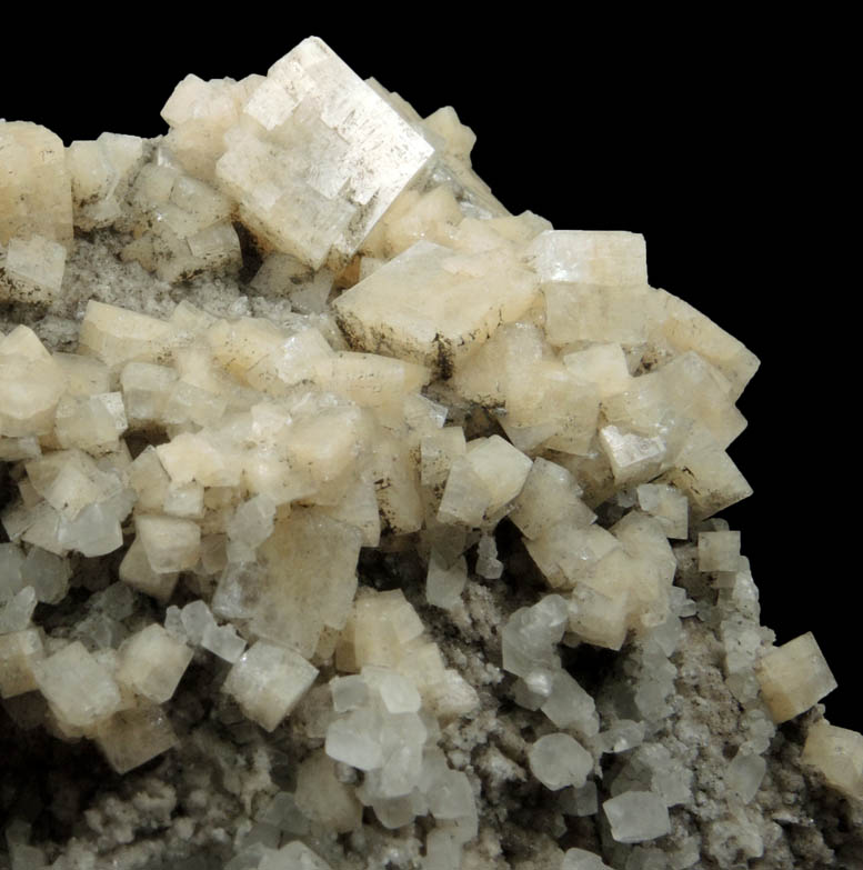 Chabazite with Calcite from Prospect Park Quarry, Prospect Park, Passaic County, New Jersey