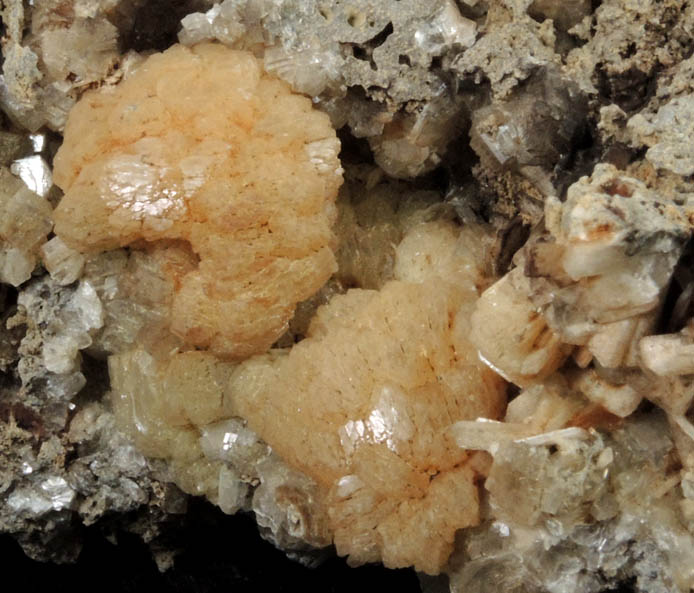 Stilbite with Heulandite from Upper Montclair, Essex County, New Jersey