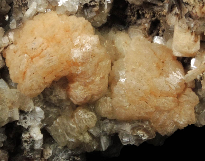 Stilbite with Heulandite from Upper Montclair, Essex County, New Jersey