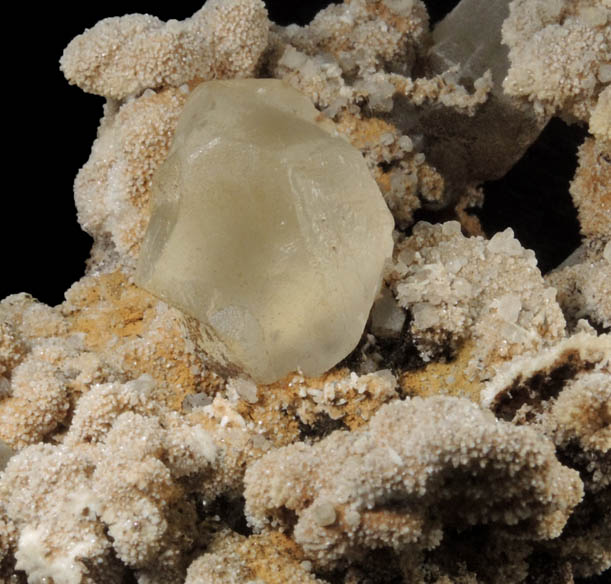 Calcite (twinned crystals) on pseudomorphs after Calcite from Weldon's Stone Quarry, Scotch Plains, Somerset County, New Jersey