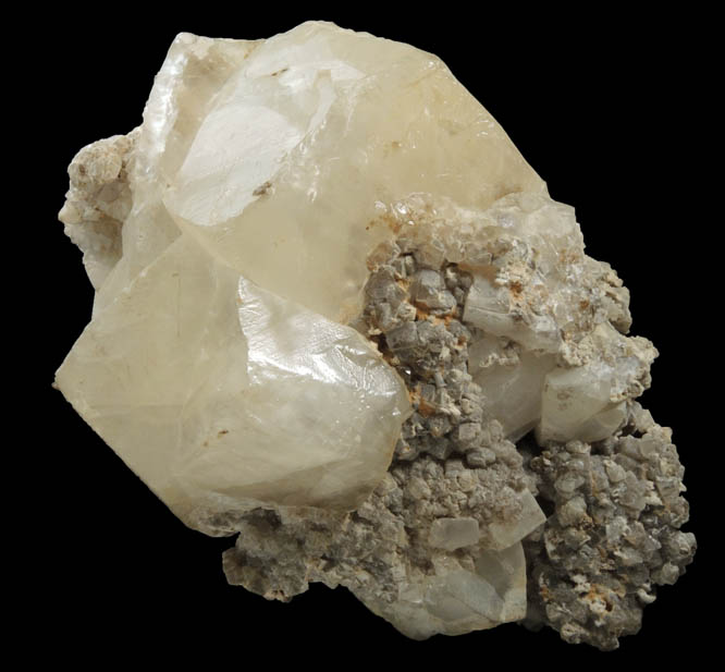 Calcite (twinned crystals) from Orange Quarry Co. (Eagle Rock Quarry), Essex County, New Jersey