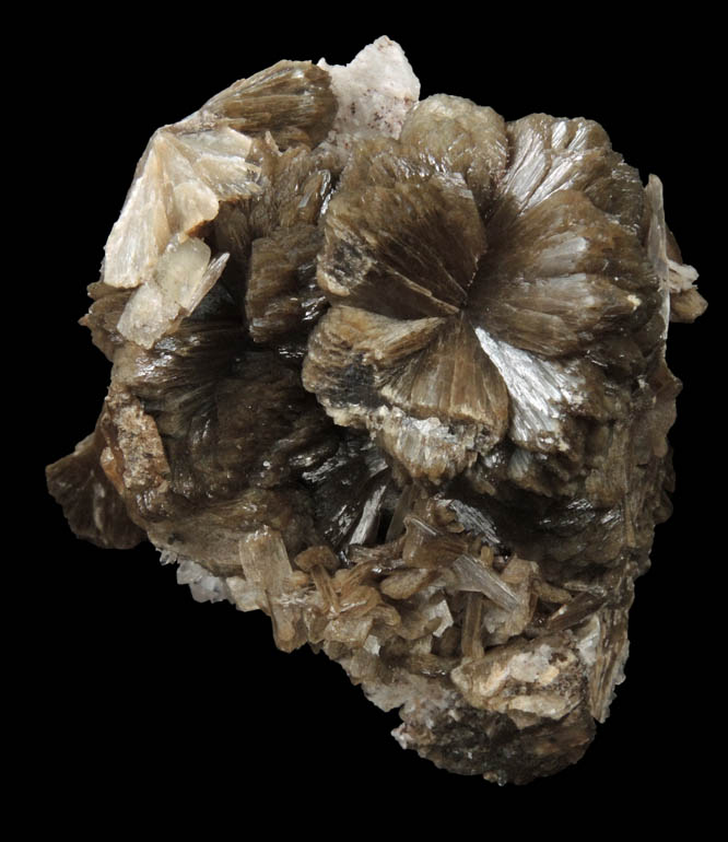 Stilbite over Quartz pseudomorphs after Anhydrite from New Street Quarry, Paterson, Passaic County, New Jersey