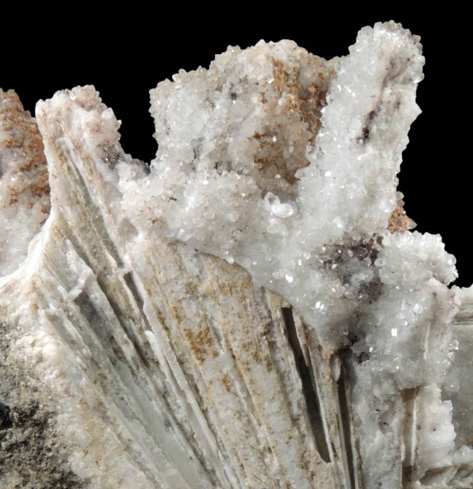 Quartz pseudomorphs after Anhydrite from Prospect Park Quarry, Prospect Park, Passaic County, New Jersey