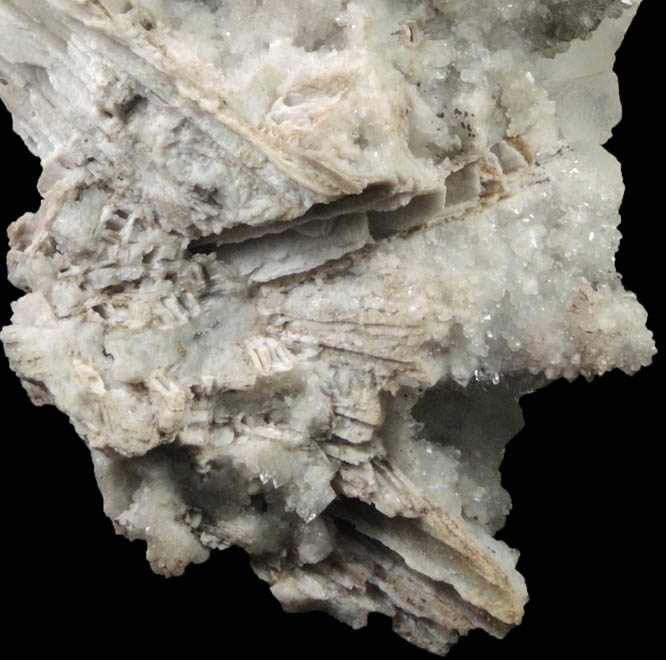 Quartz pseudomorphs after Anhydrite from Prospect Park Quarry, Prospect Park, Passaic County, New Jersey