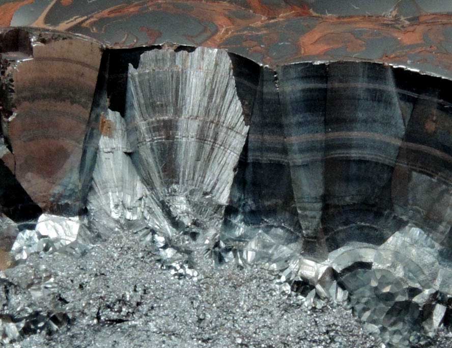 Hematite var. Kidney Ore with Limonite from Jbel Irhoud (Irhoud Mine), north of Commune Ighoud, 85 km northwest of Marrakesh, Youssoufia Province, Morocco