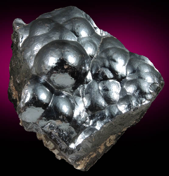 Hematite var. Kidney Ore from Jbel Irhoud (Irhoud Mine), north of Commune Ighoud, 85 km northwest of Marrakesh, Youssoufia Province, Morocco