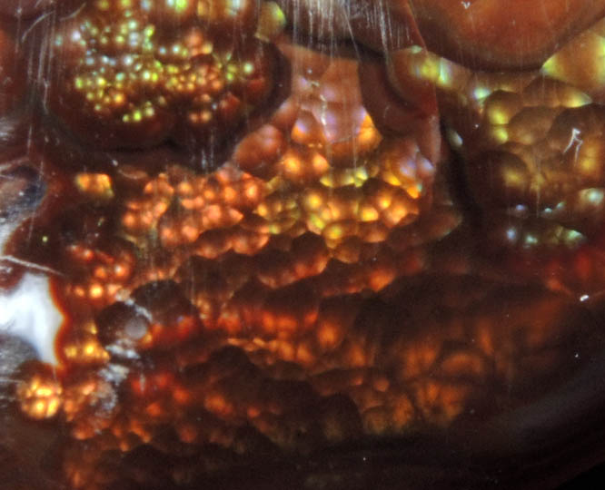 Quartz var. Fire Agate from Calvillo, Aguascalientes, Mexico